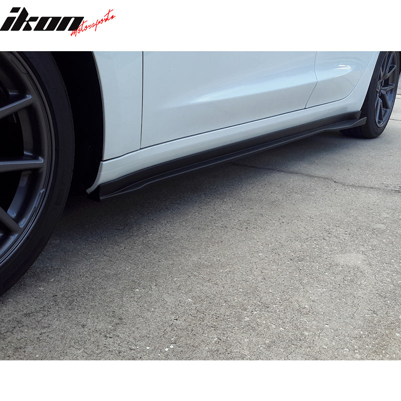 2017-2024 Tesla 3 IKON Style Side Skirts Extension PP