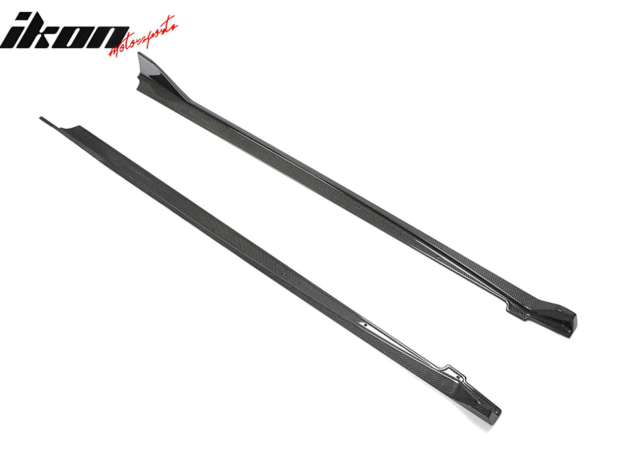 2020-2025 Toyota GR Supra A90 MZ Speed Side Skirts Gloss Carbon Fiber