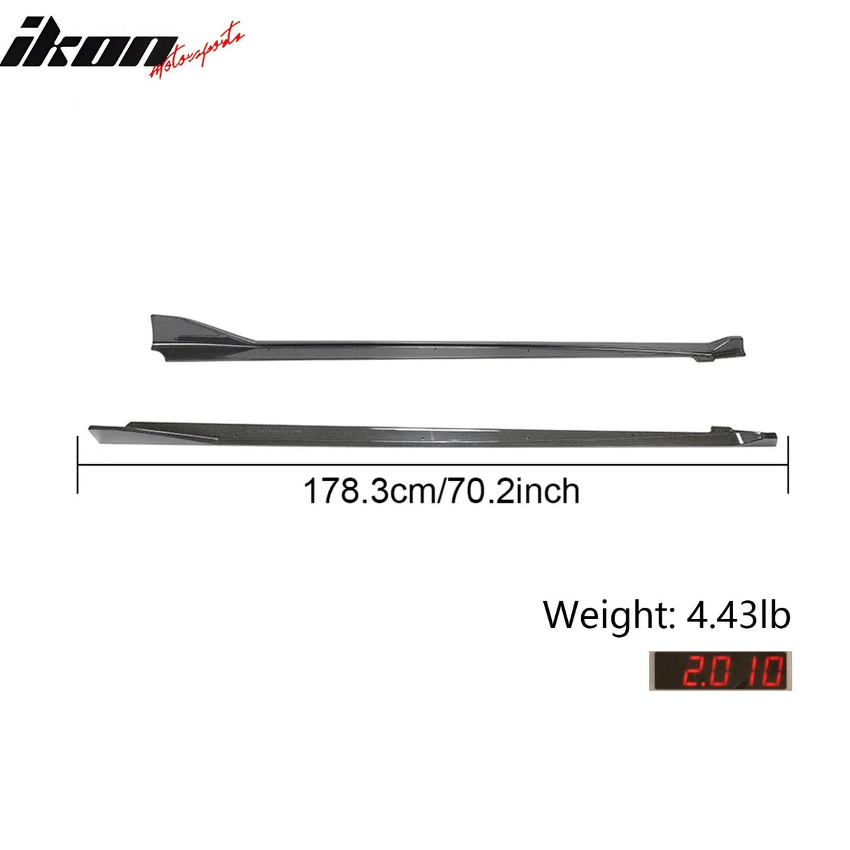 2020-2025 Toyota GR Supra A90 MZ Speed Side Skirts Gloss Carbon Fiber