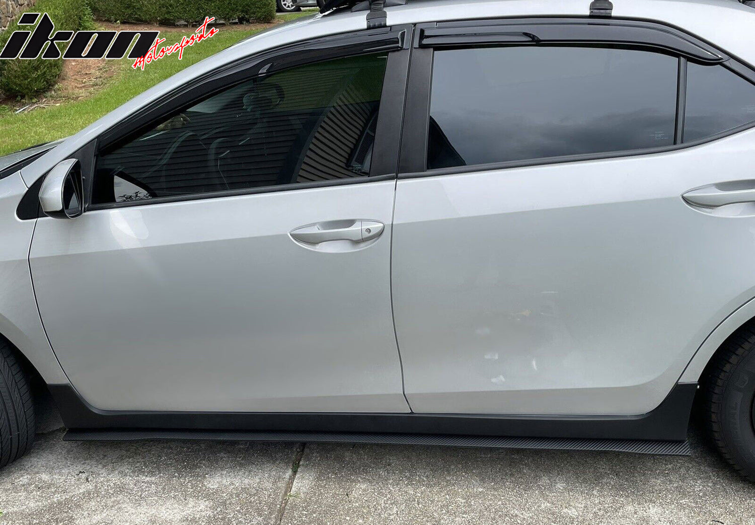 78"x3" Universal Side Skirt Extension Flat Bottom Lip Rocker Panel