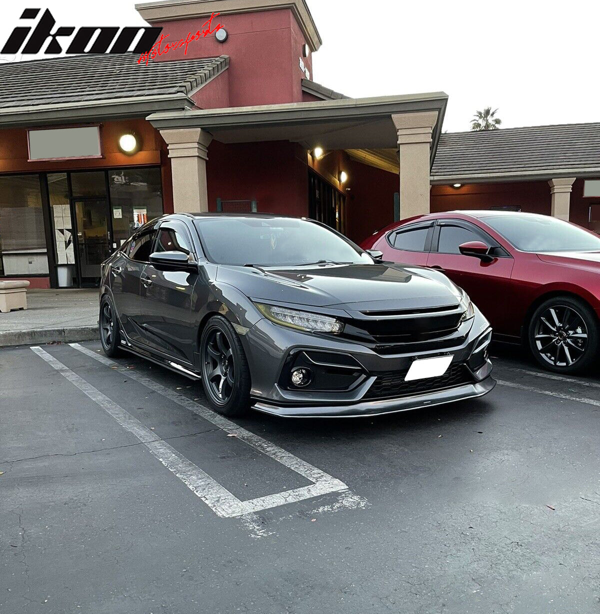 78"x3" Universal Side Skirt Extension Flat Bottom Lip Rocker Panel