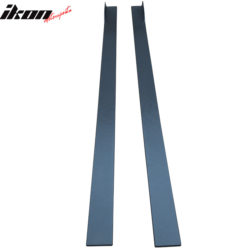 Fits 13 Nissan Altima Carbon Texture Side Skirts Ext Bottom Line Pair