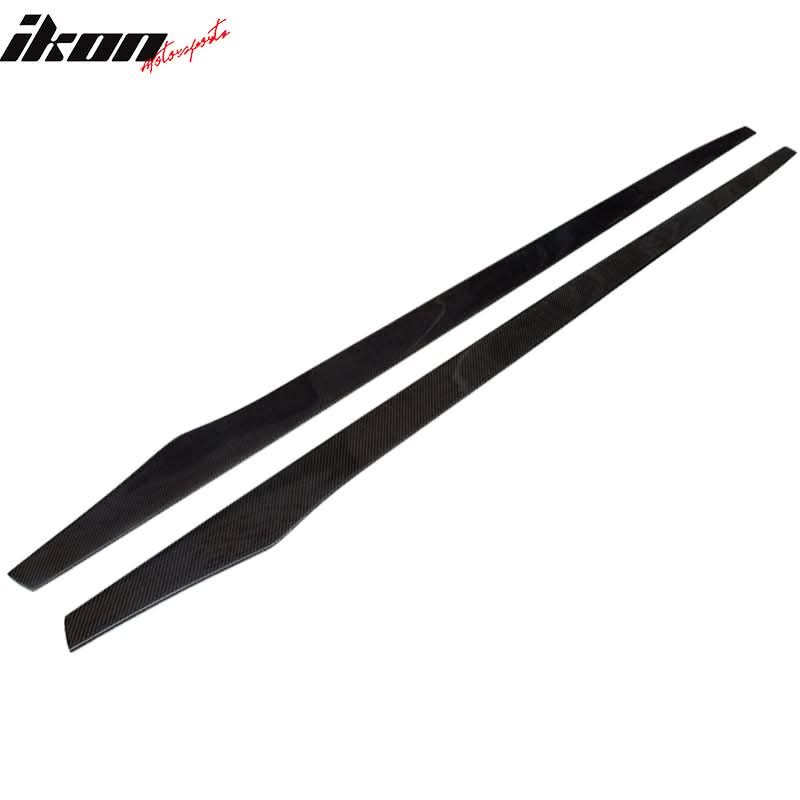 Universal 79.5" Carbon Fiber Add On Flat Bottom Side Skirt Extension