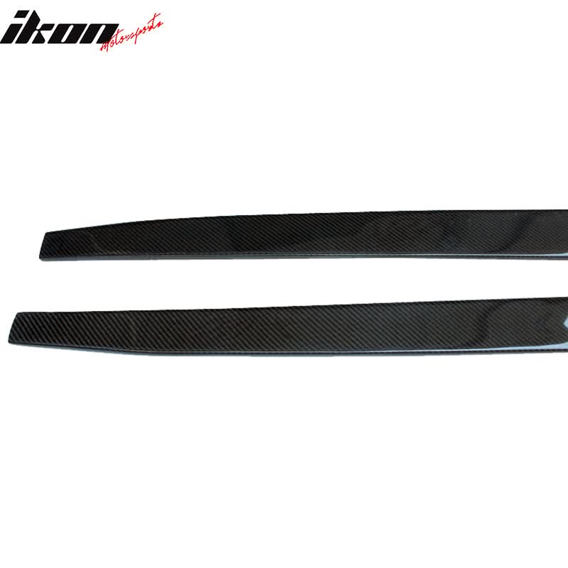 Universal 79.5" Carbon Fiber Add On Flat Bottom Side Skirt Extension