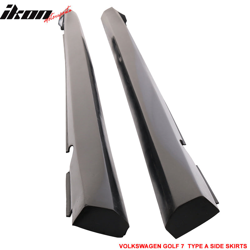 2015-2016 Volkswagen Golf 7 Type A Unpainted Side Skirts Rocker Panel