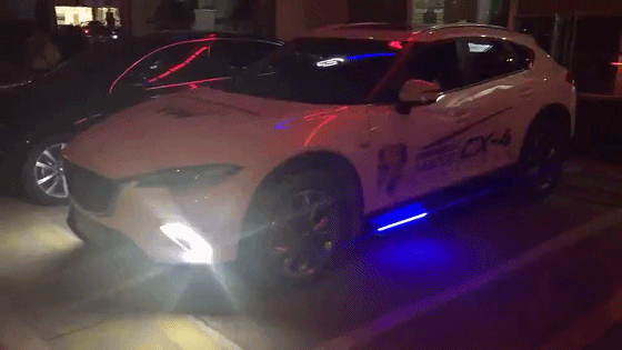 Universal 77.5" Type 1 Side Skirts Lighting Step Extension Aluminum