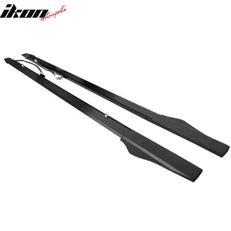 Universal 77.5" Type 1 Side Skirts Lighting Step Extension Aluminum
