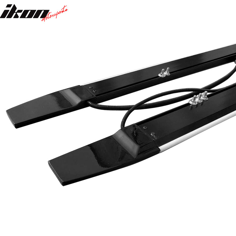 Universal 77.5" Type 1 Side Skirts Lighting Step Extension Aluminum