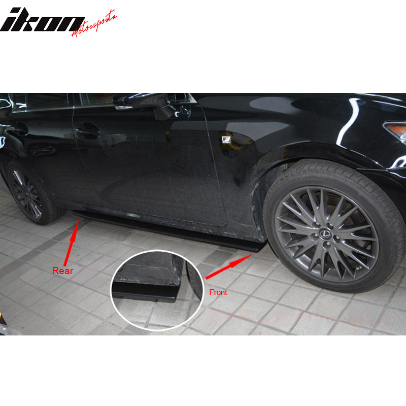 2016-2019 Lexus GS Series Sports Style Matte Black Side Skirts PP