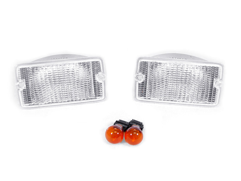 1997-2006 Jeep Wrangler TJ Clear Bumper Signal Lights