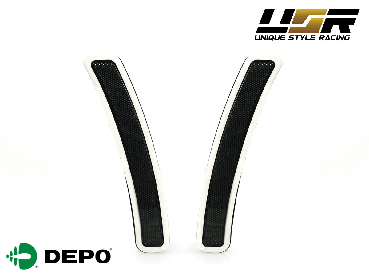 2019-2021 BMW G20 3 Series Smoke Front Bumper Reflector Set