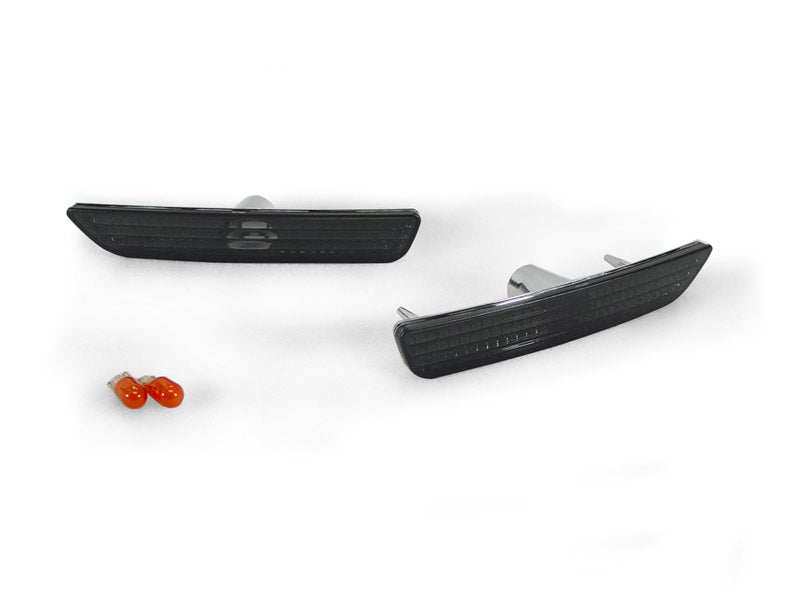 2010-2014 Ford Mustang Smoke Crystal Bumper Side Marker Lights