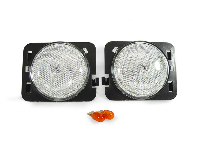 2007-15 Jeep Wrangler Jk Clear Side Marker Lights