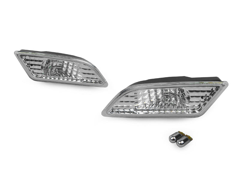 2012-2014 Mercedes W204 Clear Bumper Side Marker Lights