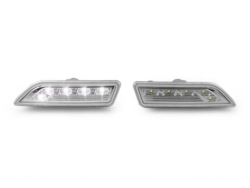 2006-2011 Mercedes CLS-Class Clear White LED Front Bumper Side Marker Light