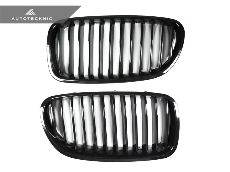 AutoTecknic Gloss Black Front Grille Set - BMW F10 Sedan | F11 Wagon | 5-Series