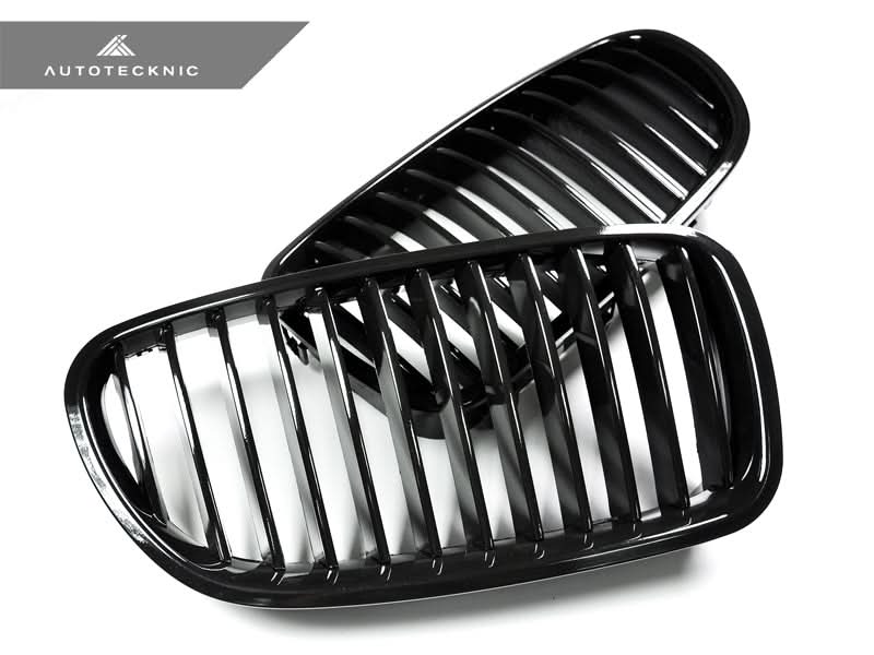 AutoTecknic Gloss Black Front Grille Set - BMW F10 Sedan | F11 Wagon | 5-Series