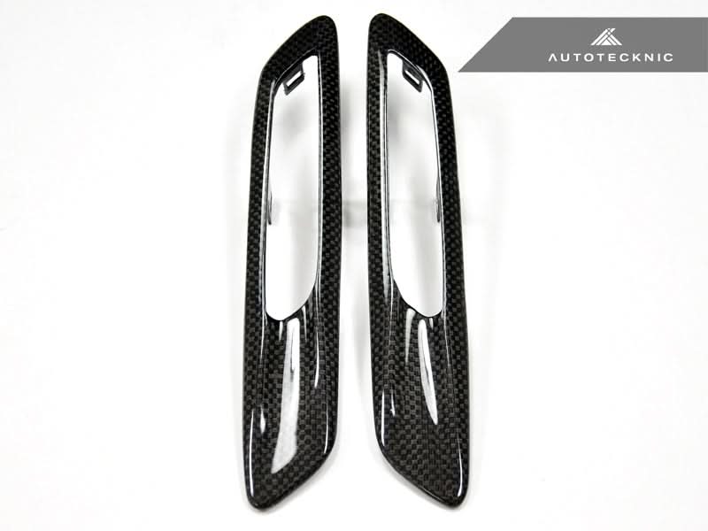 AutoTecknic Replacement Carbon Fiber Fender Light Trims - BMW F10 Sedan | F11 Wagon | 5-Series