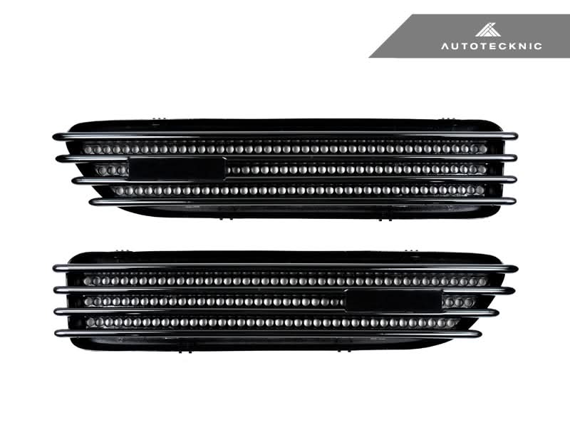 AutoTecknic Replacement Glazing Black Fender Gills - BMW E46 M3