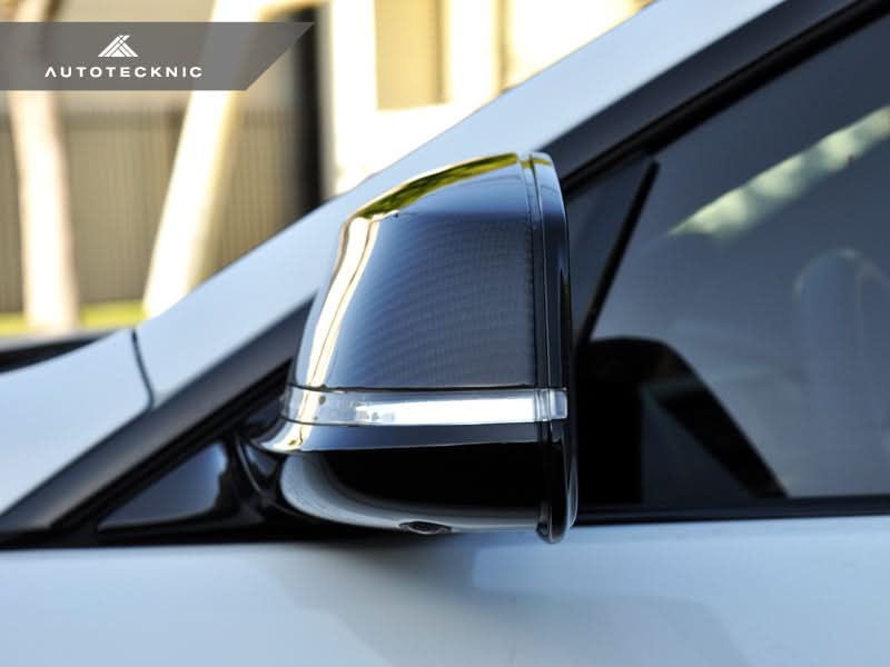 AutoTecknic Replacement Dry Carbon Mirror Covers - BMW E84 X1 | F20 1-Series | F22 2-Series | F30 3-Series | F32/ F36 4-Series | F87 M2