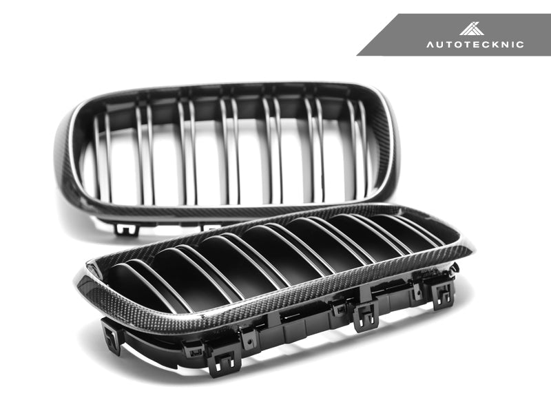 AutoTecknic Dual-Slats Carbon Fiber Front Grille Set - F15 X5 | F85 X5M & F16 X6 | F86 X6M