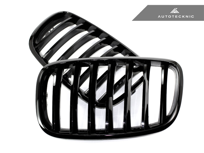 AutoTecknic Gloss Black Front Grille Set - E70 X5 / X5M | E71 X6 / X6M