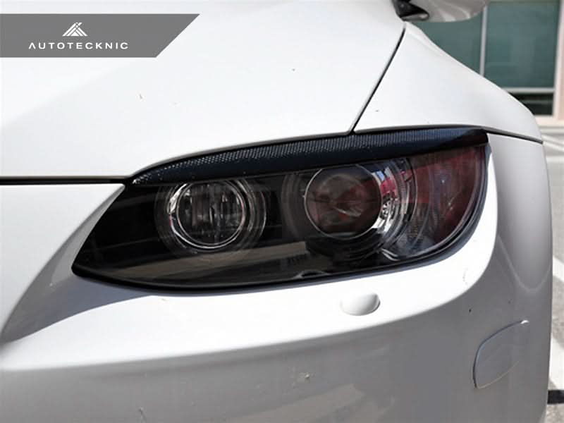 AutoTecknic Carbon Fiber Headlight Trim Set - BMW E92/ E93 M3 & 3-Series Coupe/ Convertible Pre-LCI