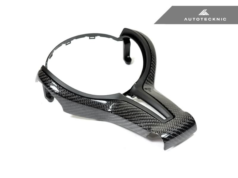 AutoTecknic Carbon Fiber Steering Wheel Trim Cover - F-Chassis M Vehicles