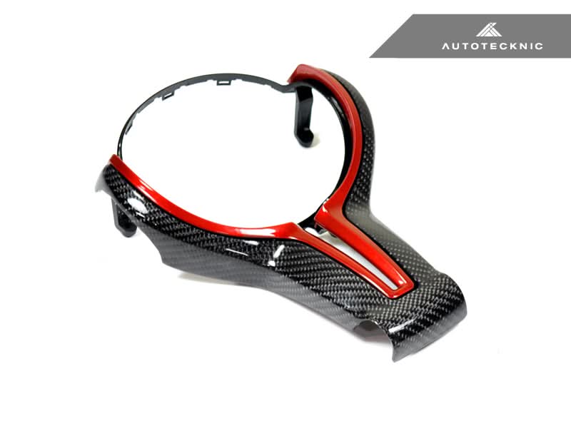 AutoTecknic Carbon Fiber Steering Wheel Trim Cover - F-Chassis M Vehicles