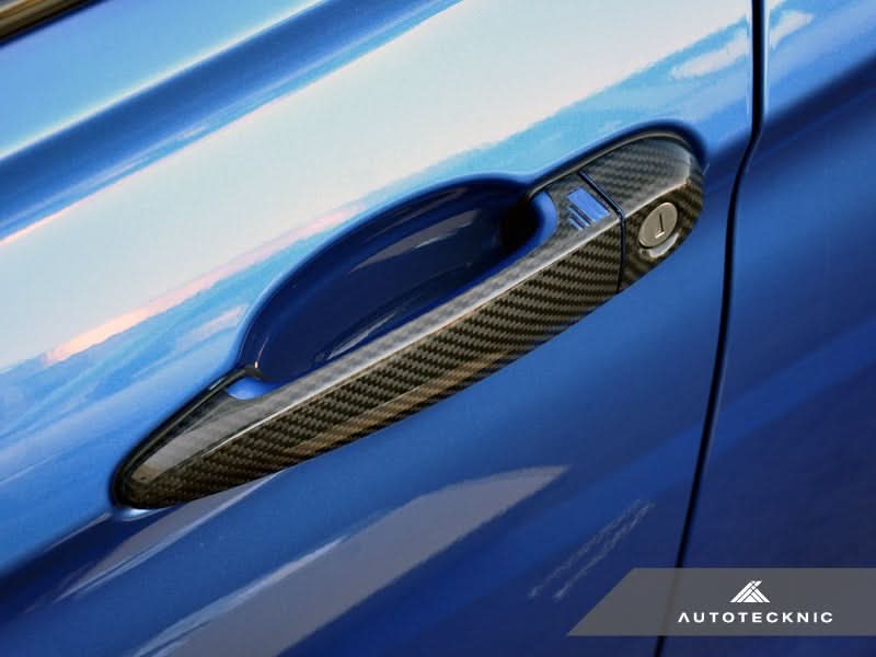 AutoTecknic Dry Carbon Fiber Door Handle Trims - BMW E90/ E92/ E93 3-Series