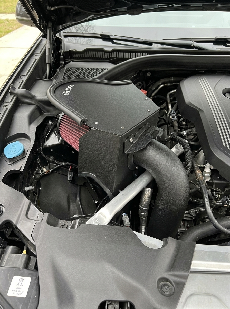 BMW X3 X4 G01 G02 B48 2.0T High Flow Cold Air Intake System 2018 - 2022 OE EF4164BK