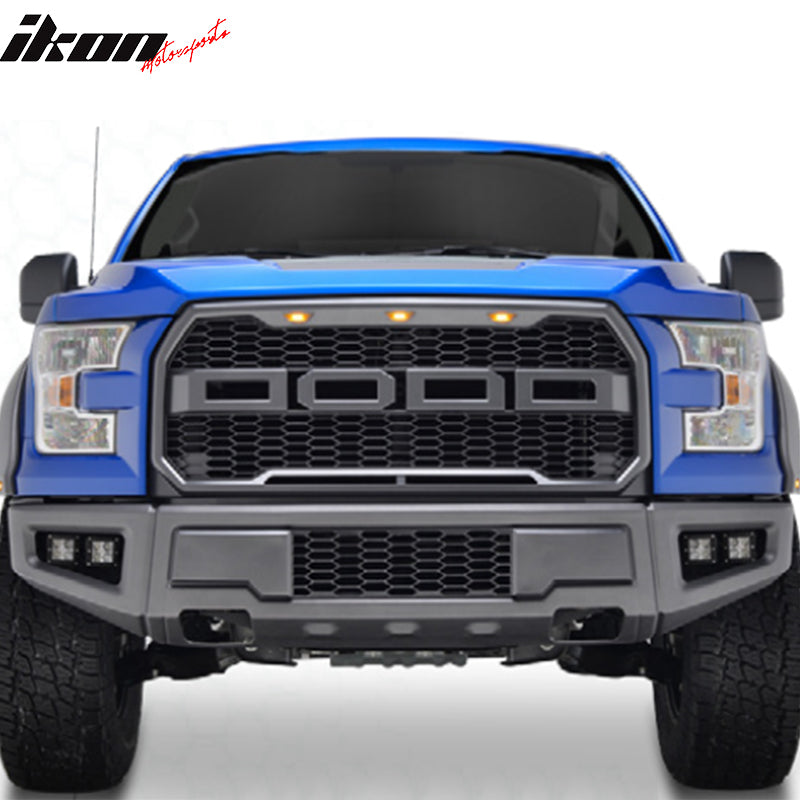 2015-2017 Ford F150 New R Style Gray Front Bumper Cover
