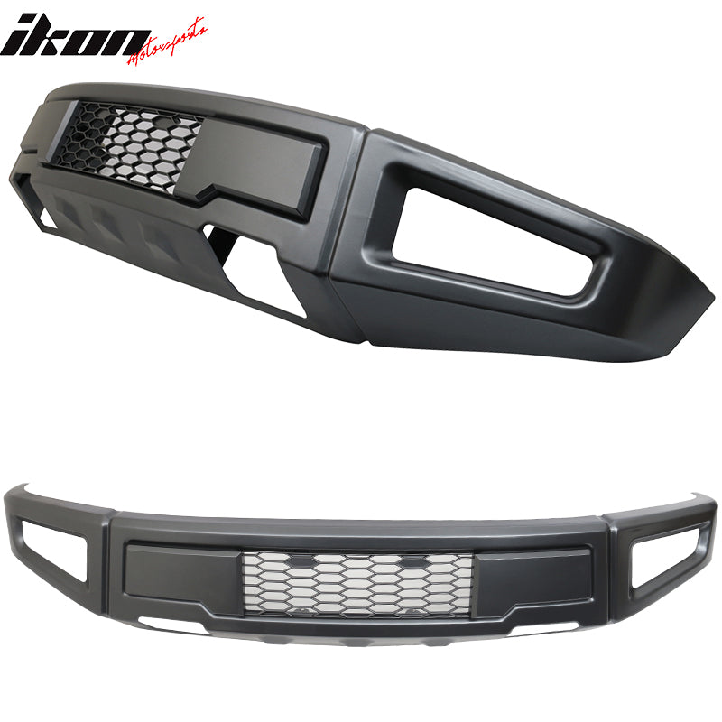 2015-2017 Ford F150 New R Style Gray Front Bumper Cover