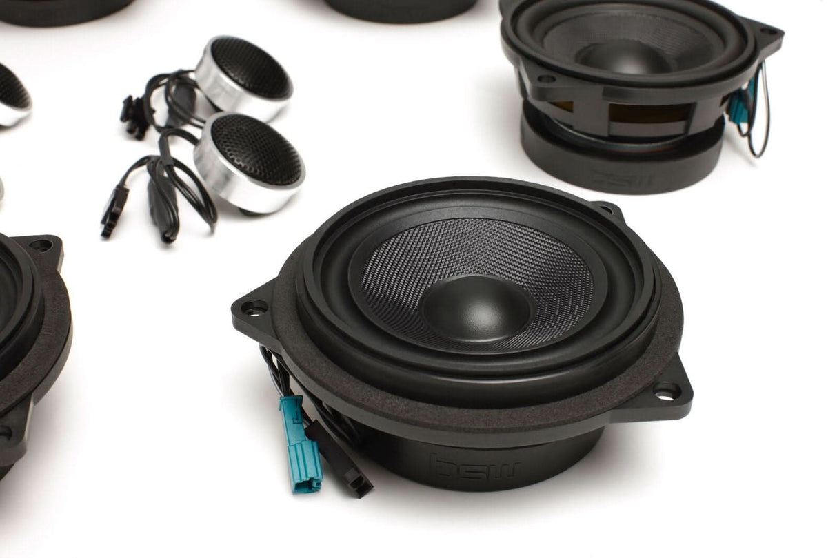 BACKORDERED - SHIPS SECOND HALF OF JULY - RECOMMEND YOU ORDER NOW, LIMITED FUTURE INVENTORY - Stage One BMW Speaker Upgrade for E93 Convertible with Premium Top Hi-Fi