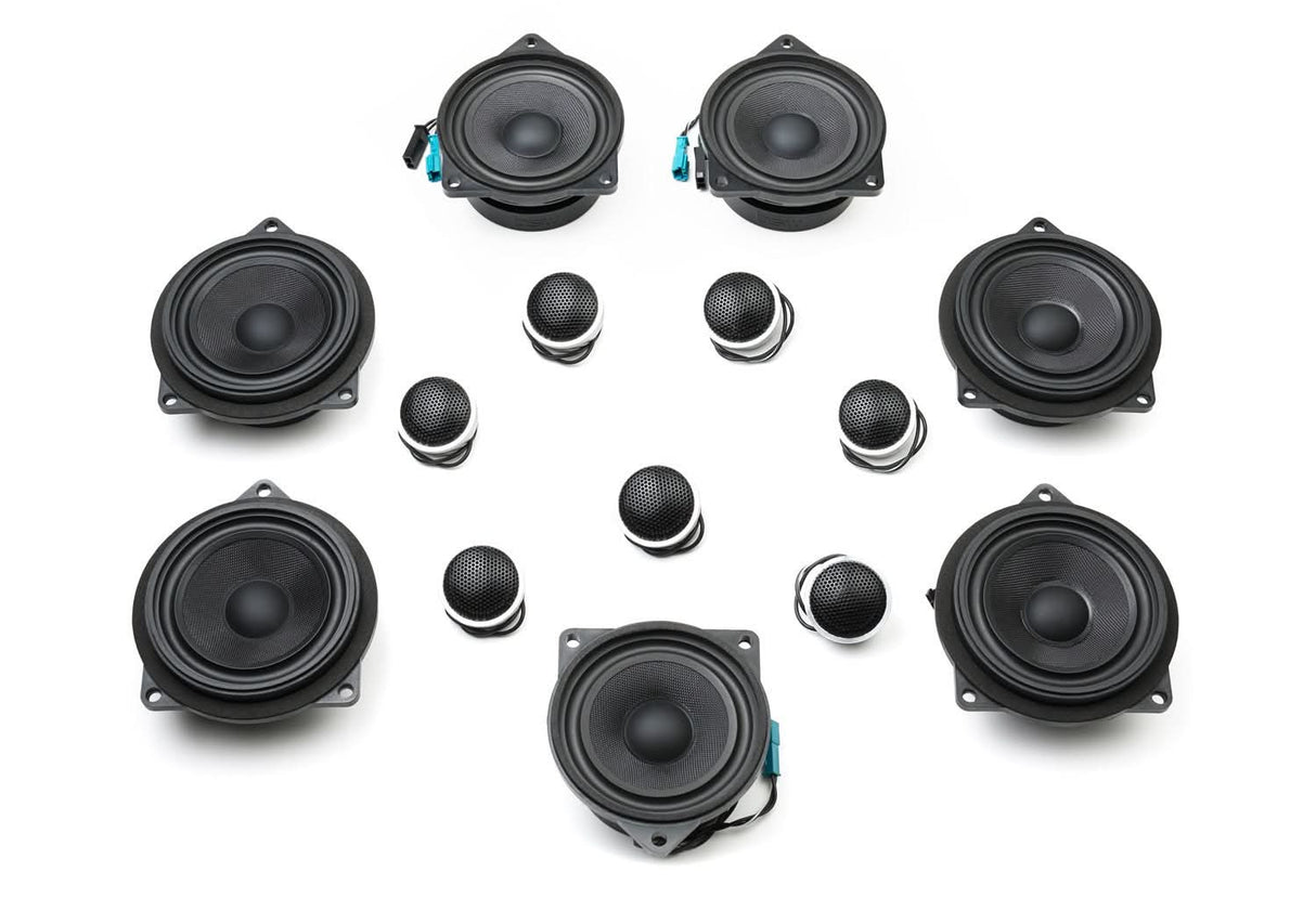 BACKORDERED - SHIPS SECOND HALF OF JULY - RECOMMEND YOU ORDER NOW, LIMITED FUTURE INVENTORY - Stage One BMW Speaker Upgrade for F25 X3 with Harman Kardon