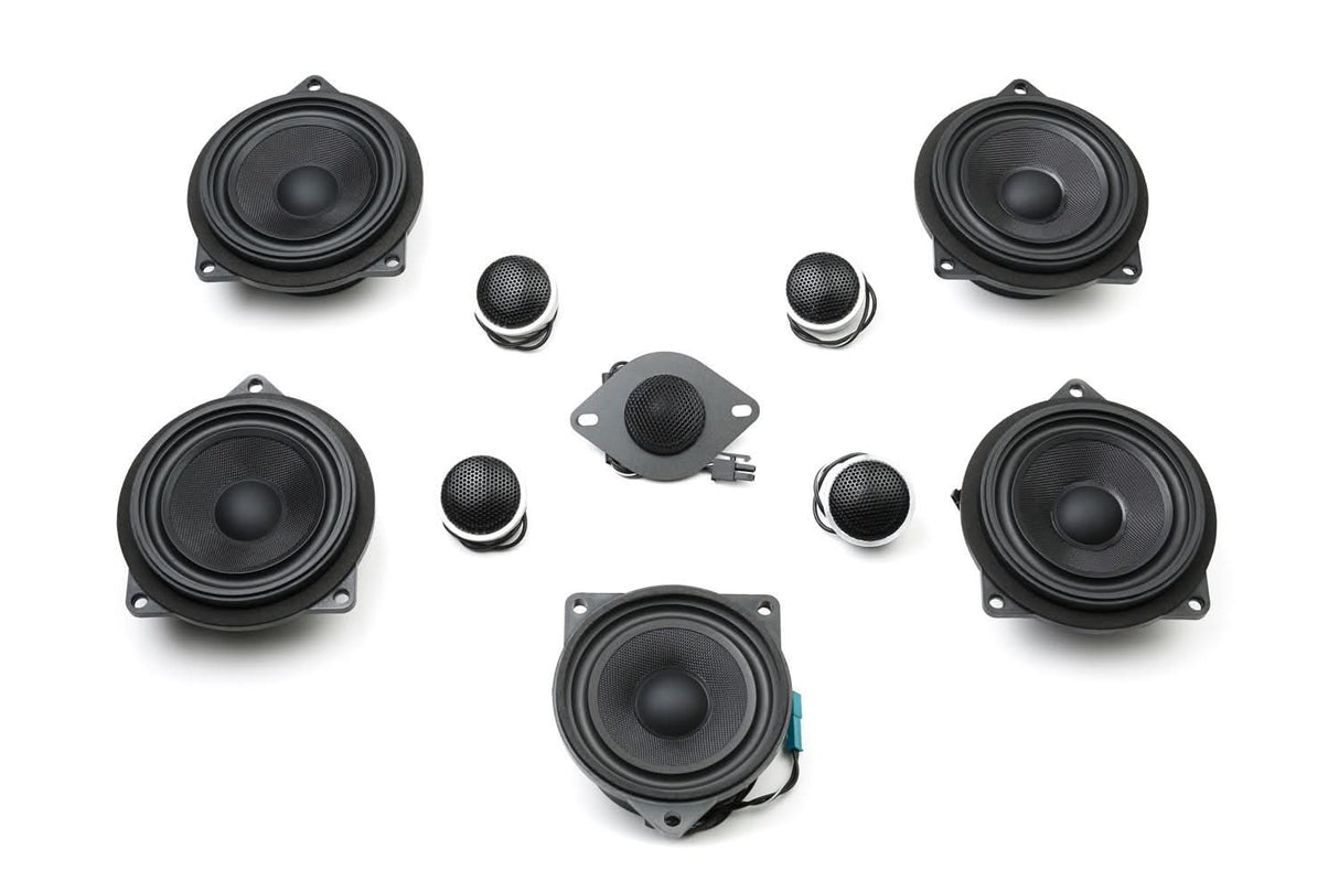 BACKORDERED - SHIPS SECOND HALF OF JULY - RECOMMEND YOU ORDER NOW, LIMITED FUTURE INVENTORY - Stage One Speaker Upgrade for i12/i15 i8 Coupe/Convertible (No install instructions available)