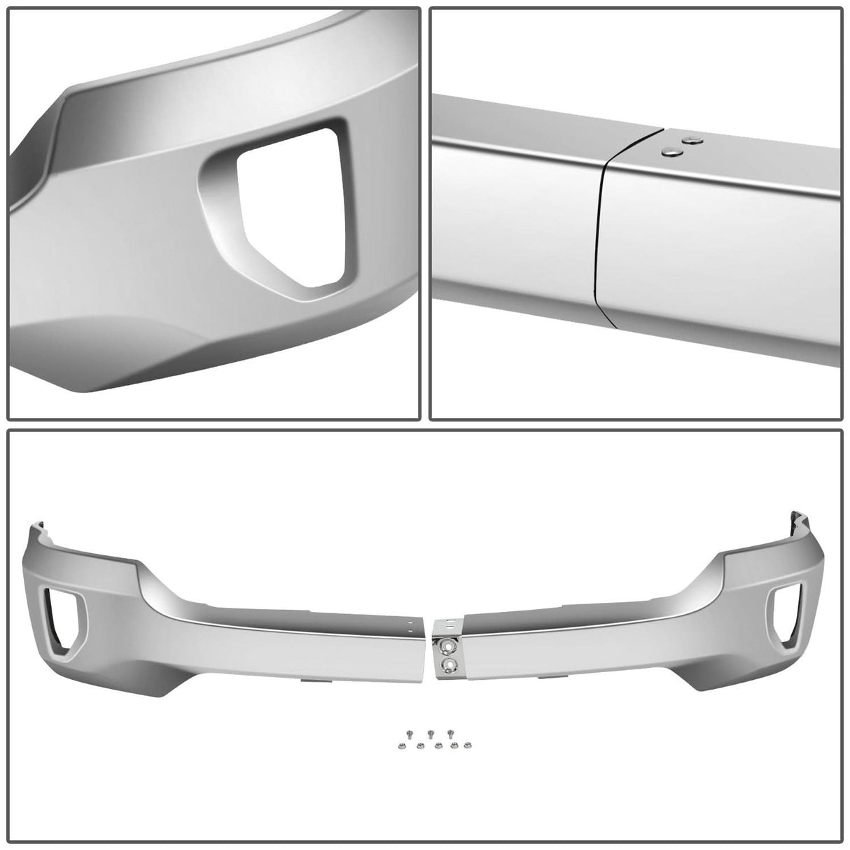 2016-2018 Chevrolet Silverado 1500 Front Bumper Cover Chrome w/ Fog