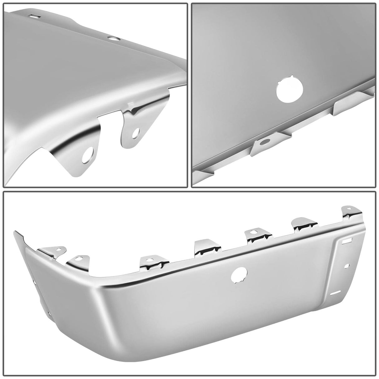07-14 Chevrolet Silverado GMC Sierra Rear Bumper Cover Chrome