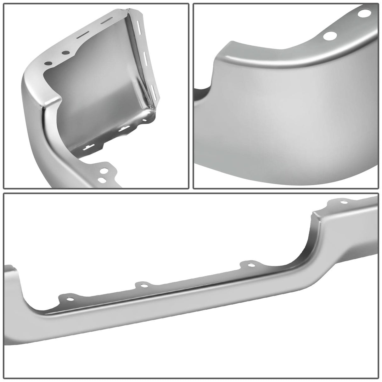 2019-2024 Ram 1500 Dual Exhaust Chrome Rear Bumper