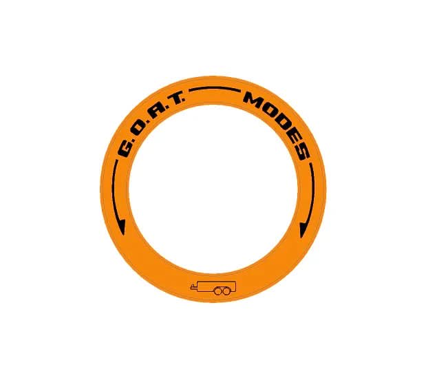 Drive Mode to GOAT Mode Dial Ring Overlay - 2024+ Ranger