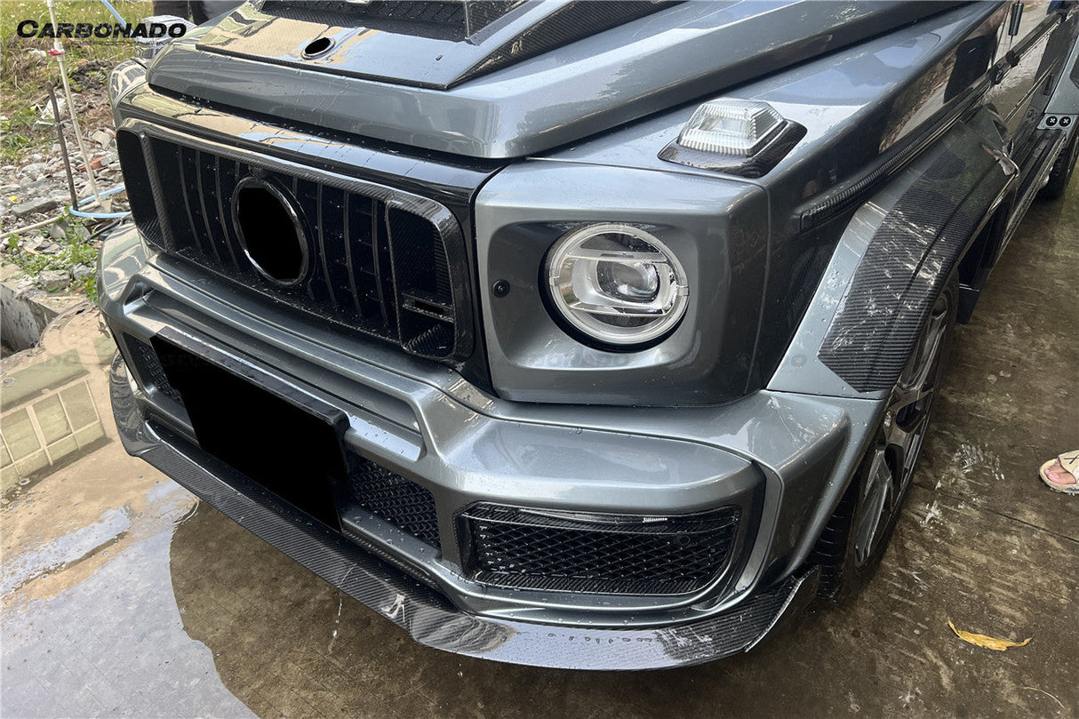 2018-2024 Mercedes Benz G63 AMG W464 G-Wagon BR-G900 Style Dry Carbon Front Lip