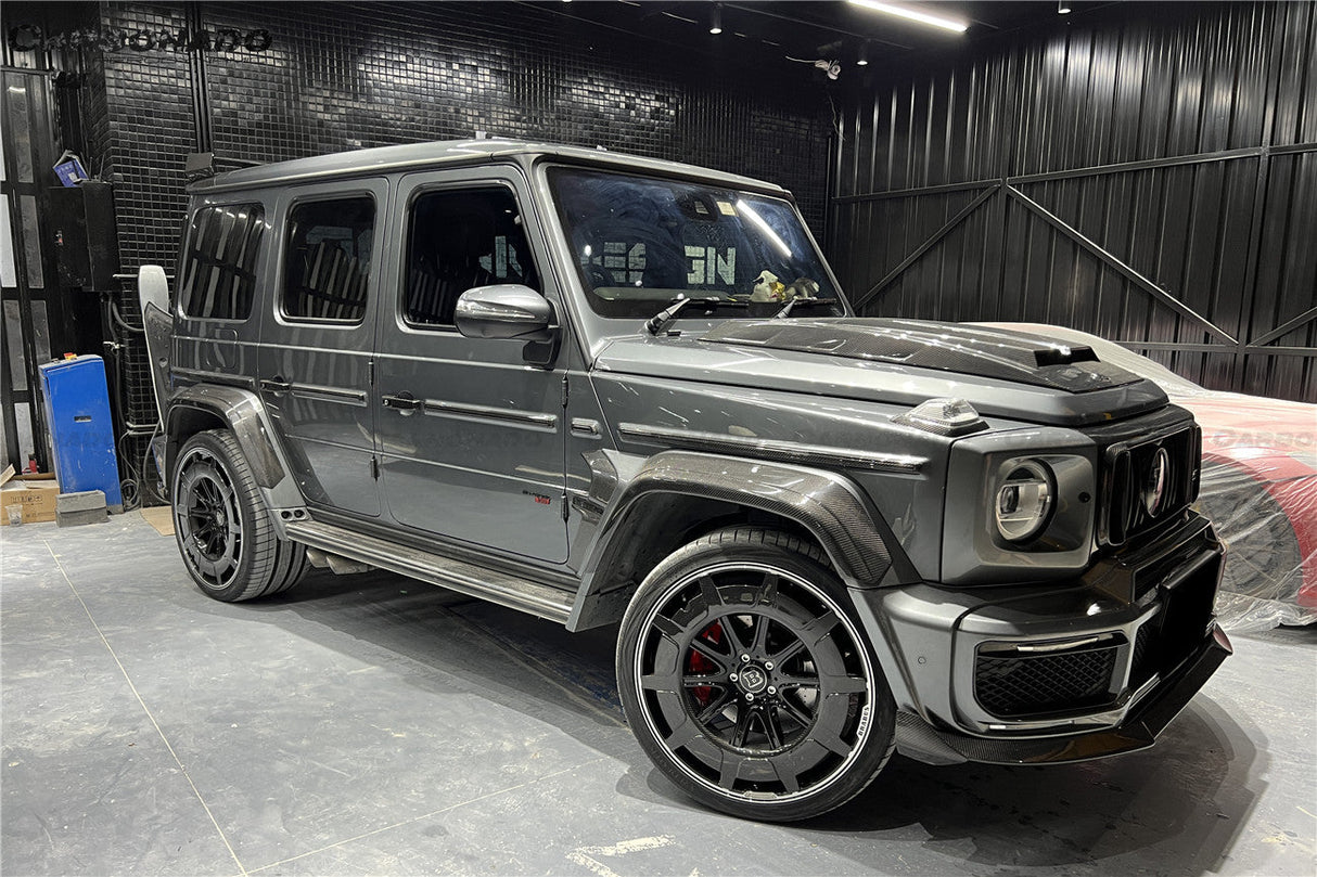 2018-2024 Mercedes Benz G63 AMG G550 W464 G-Wagon BR-G900 Style Dry Carbon Turn Lights Cover