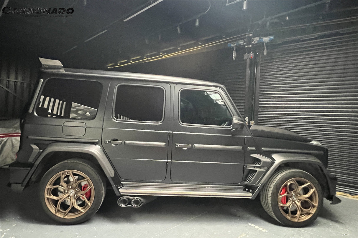 2018-2024 Mercedes Benz G500 G63 AMG W464 G-Wagon BR-G900 Style Dry Carbon Fiber Rear Roof Spoiler