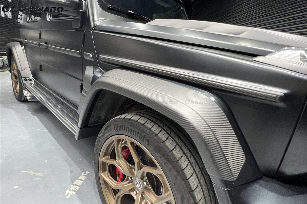 2018-2024 Mercedes Benz G500 G63 AMG W464 G-Wagon BR-G900 Style Dry Carbon Body Line Trims