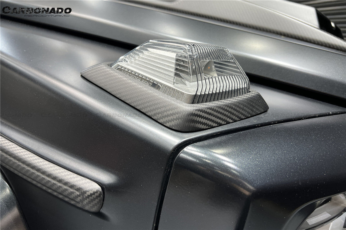 2018-2024 Mercedes Benz G63 AMG G550 W464 G-Wagon BR-G900 Style Dry Carbon Turn Lights Cover