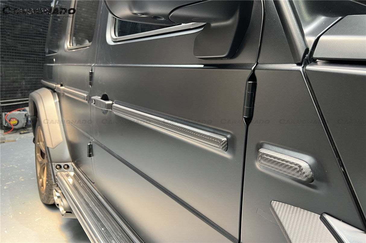 2018-2024 Mercedes Benz G500 G63 AMG W464 G-Wagon BR-G900 Style Dry Carbon Body Line Trims