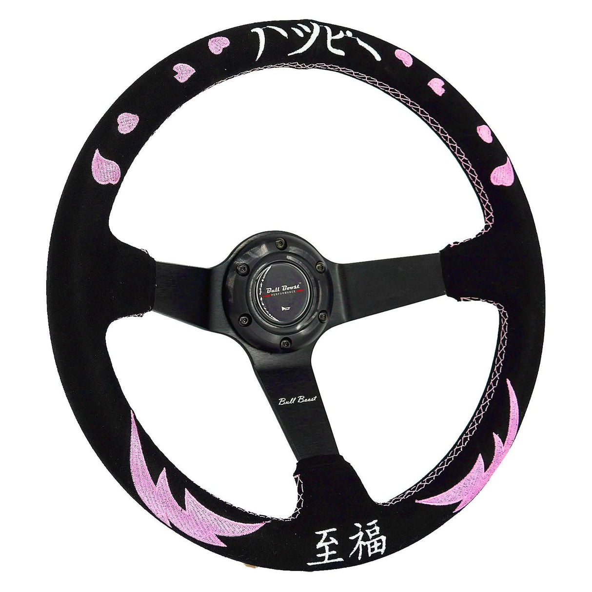 Bliss 350mm Steering Wheel + Short Hub Adapter Kit For Mazda Miata RX-7 RX-8 MX-3 MX-6