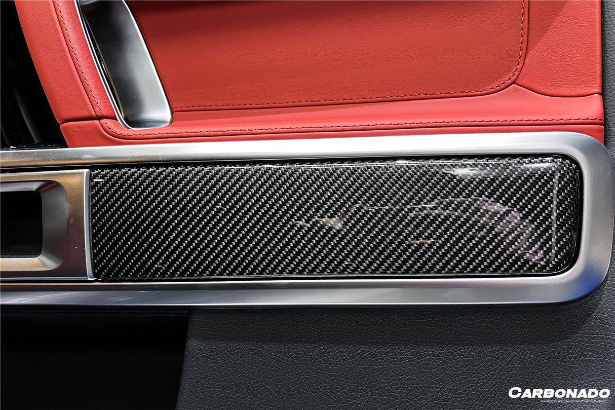 2019-2022 Mercedes Benz G Wagon W464 Dry Carbon Fiber Door Patch Replacement Carbonado (OE) Fits: G550, G63 AMG