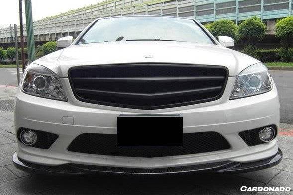 2008-2011 Mercedes Benz W204 C Class L1 Style Carbon Fiber Front Lip (Excluded C63)