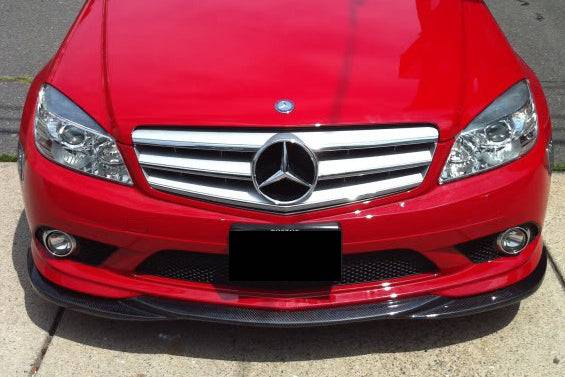2008-2011 Mercedes Benz W204 C Class L1 Style Carbon Fiber Front Lip (Excluded C63)